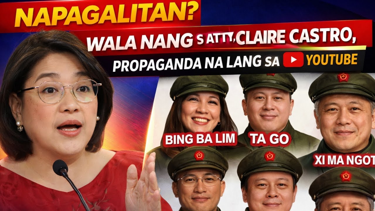 NAPAGALITAN? WALA PRESS BRIEFING SI ATTY. CLAIRE CASTRO, PROPAGANDA LANG SA YOUTUBE feat TSINATORS