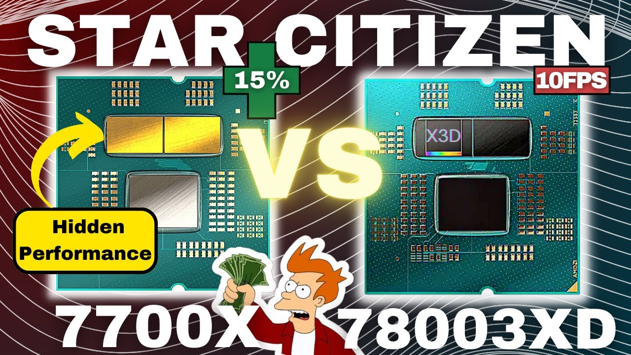 Star Citizen 7700X vs 7800X3D CPU & RAM benchmark (5200Mhz vs 6000mhz vs 6400mhz tuned)