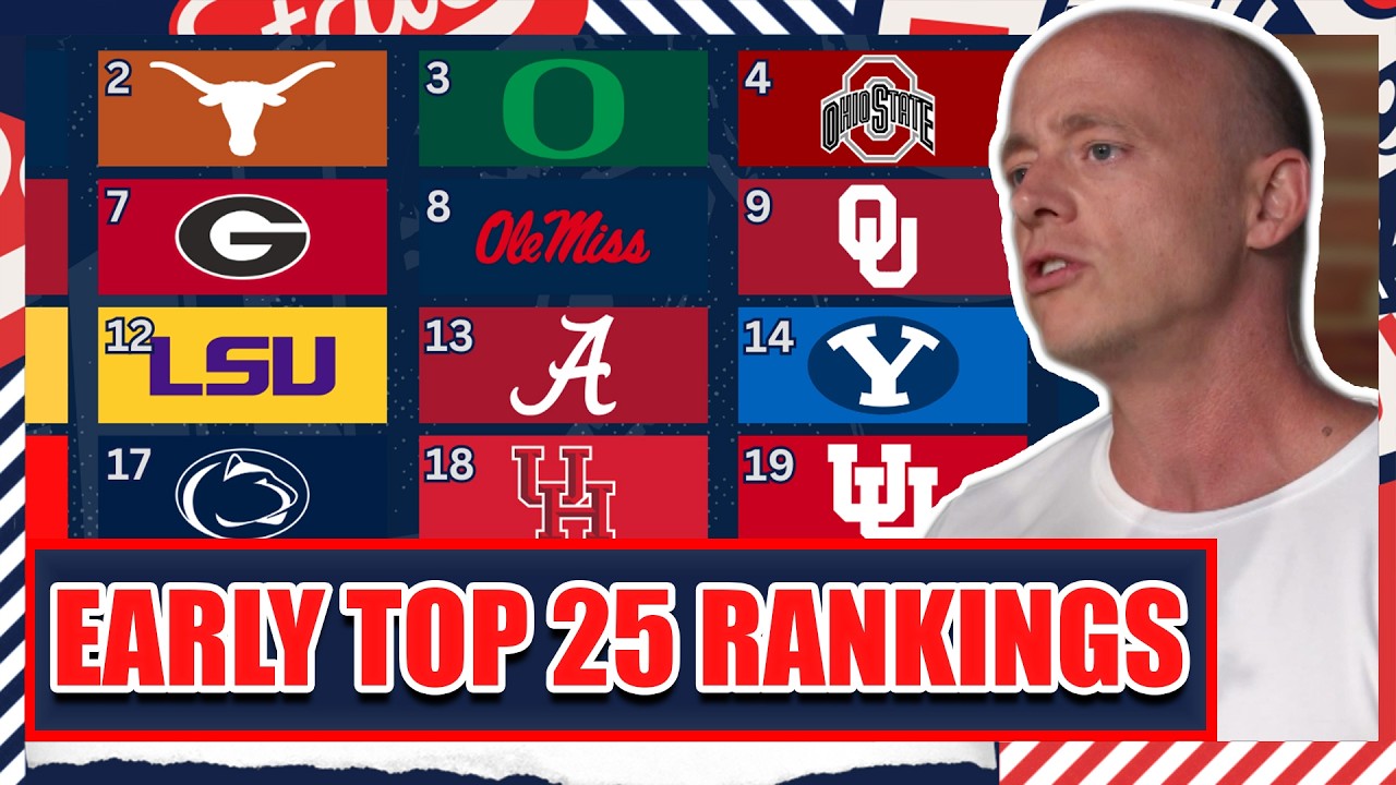 Preseason Top 25 Rankings - Josh Pate's College Football Show