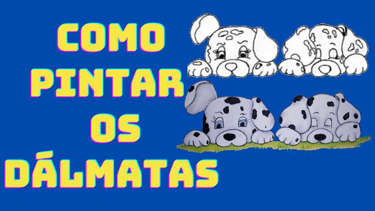 Como Pintar os Dálmatas Disney passo a passo para iniciantes