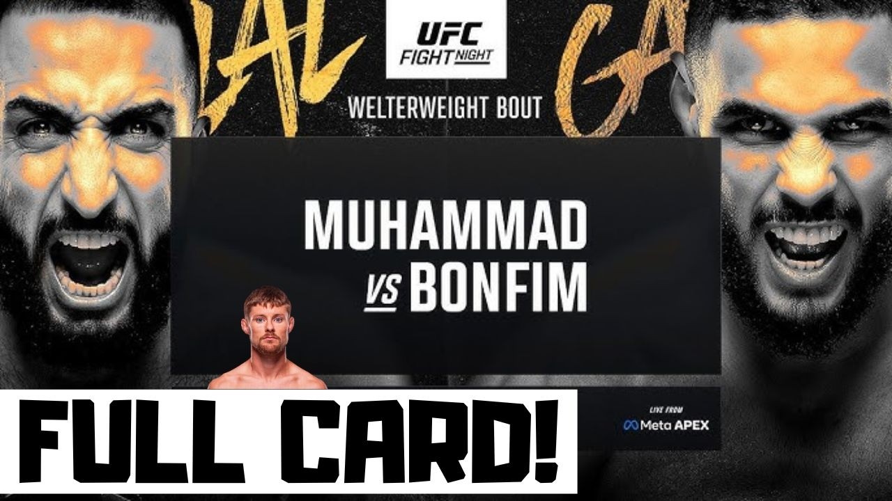 UFC Fight Night Muhammad vs Bonfim Predictions & Full Card Breakdown - UFC Vegas 118 Betting Tips