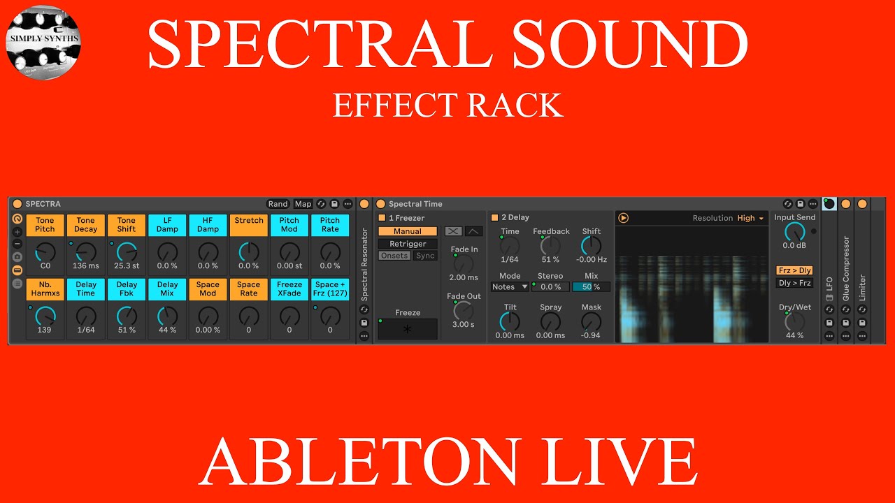 Ableton Live 12 - Effect Rack for Spectral Sound Processing