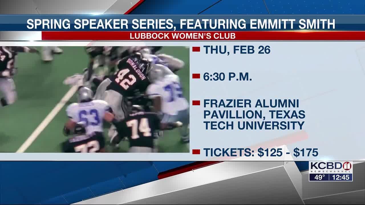 Noon Notebook: Lubbock Women's Club spring speaker series to feature Emmitt Smith