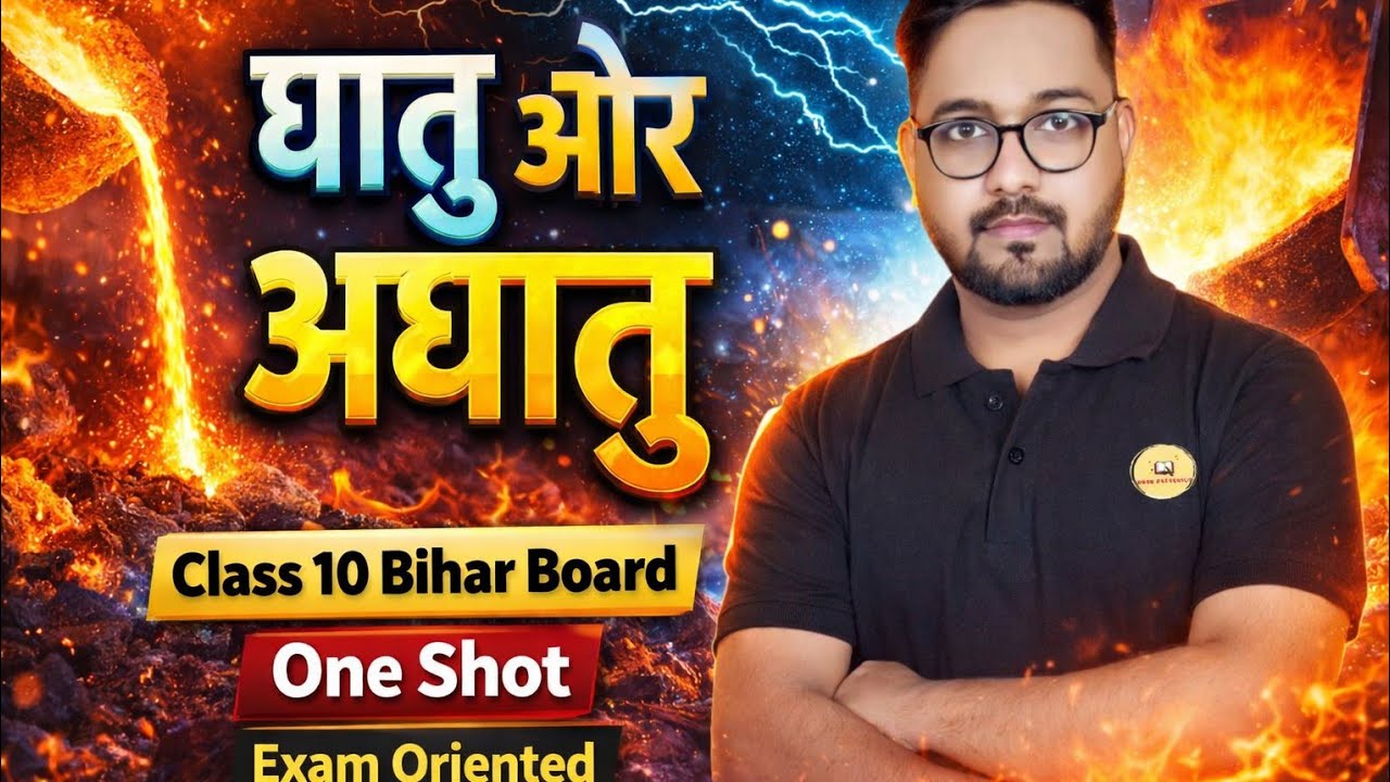 …धातु और अधातु One Shot | Class 10 Science Bihar Board 2026 | Full Chapter Hindi Medium