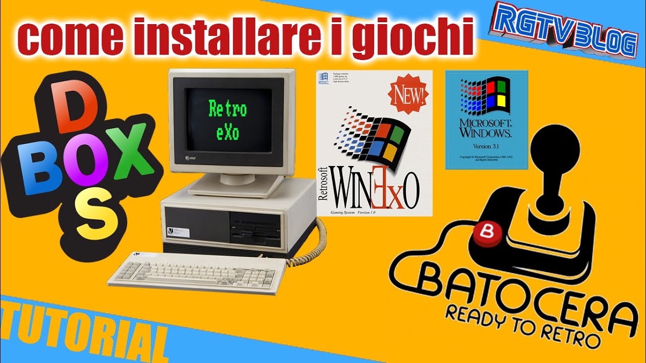 Batocera e dosbox exowin3x ( DOS e Windows 3.1 )