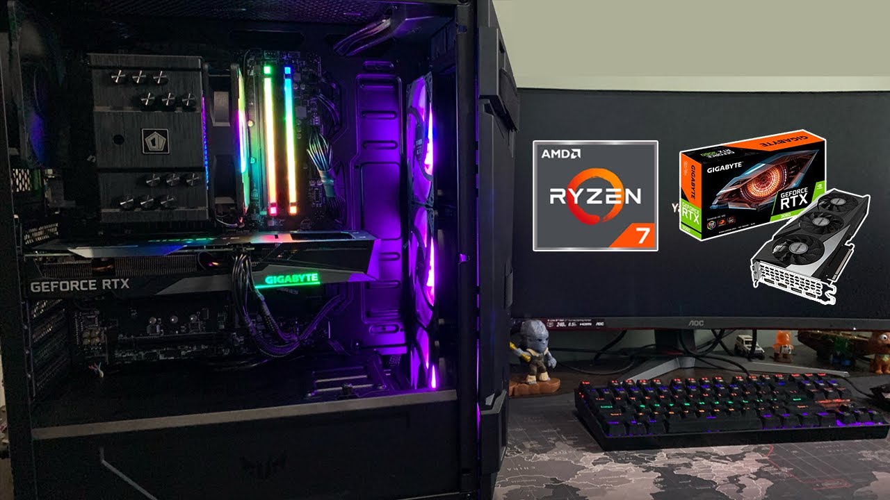 Ensamble PC Gamer Con Ryzen 7 5800X + RTX 3060 | Juegos | Diseño | Renderizado