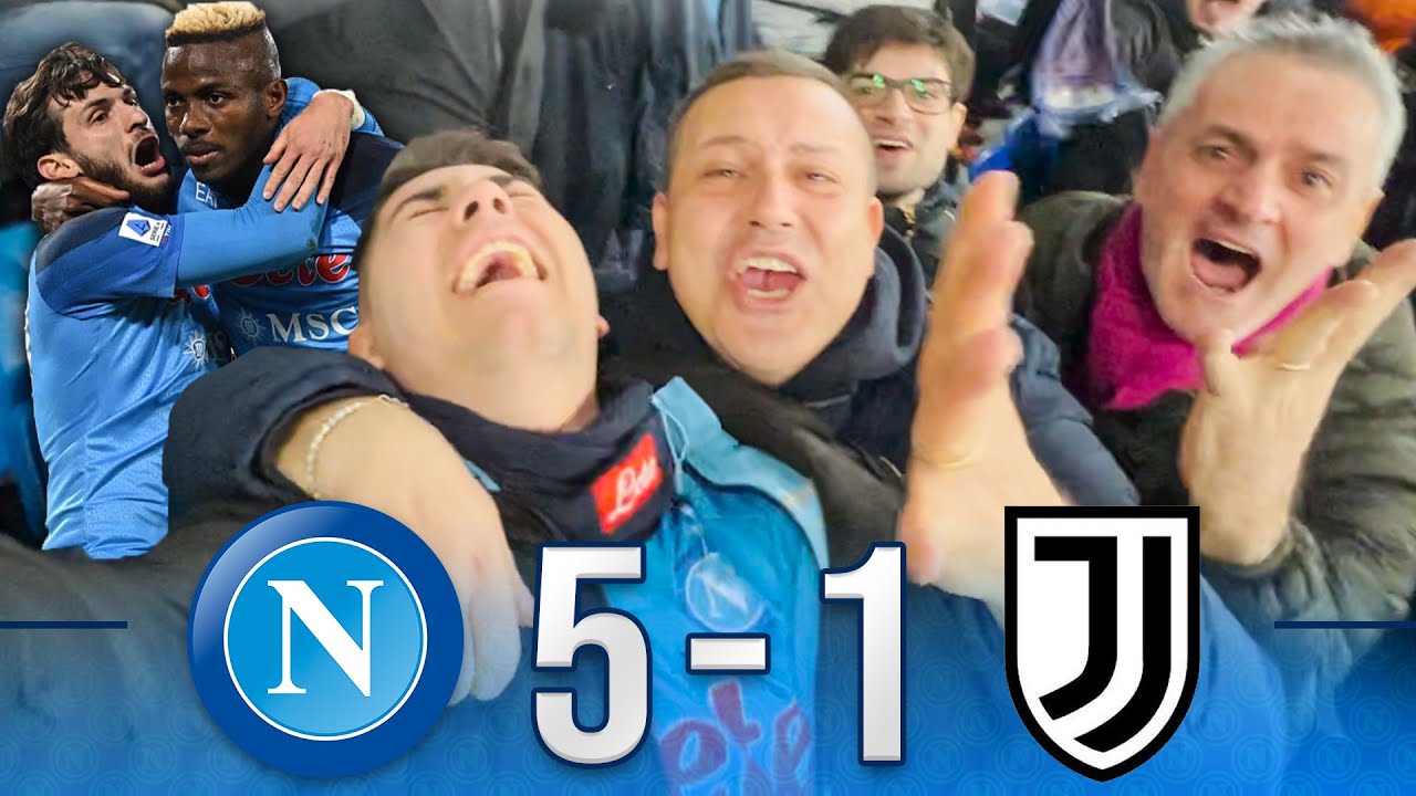 👋 UMILIATI!! UN SOGNO... NAPOLI-JUVENTUS 5-1 | LIVE REACTION NAPOLETANI dallo STADIO MARADONA!