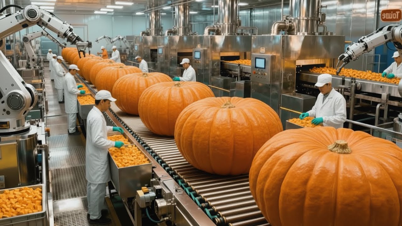 Inside a Modern Pumpkin Factory: How One Crop Becomes Milk, Soup, and Cakes