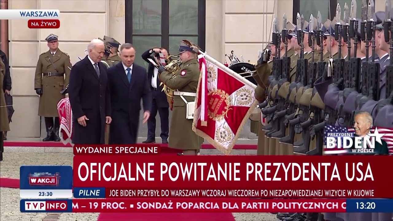 Prezydent Biden jest już w Pałacu Prezydenckim. Oficjalne powitanie