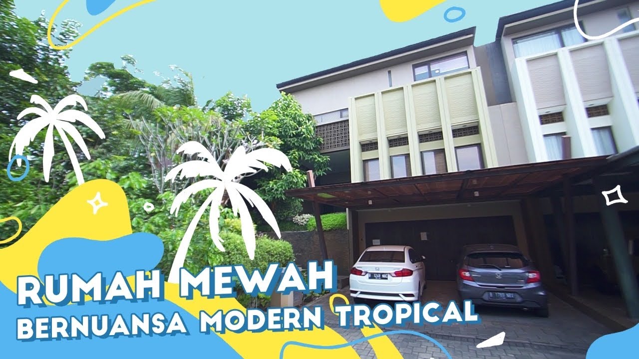 RUMAH MEWAH BERNUANSA MODERN TROPICAL!! De Park Cluster De Brassia @ BSD City