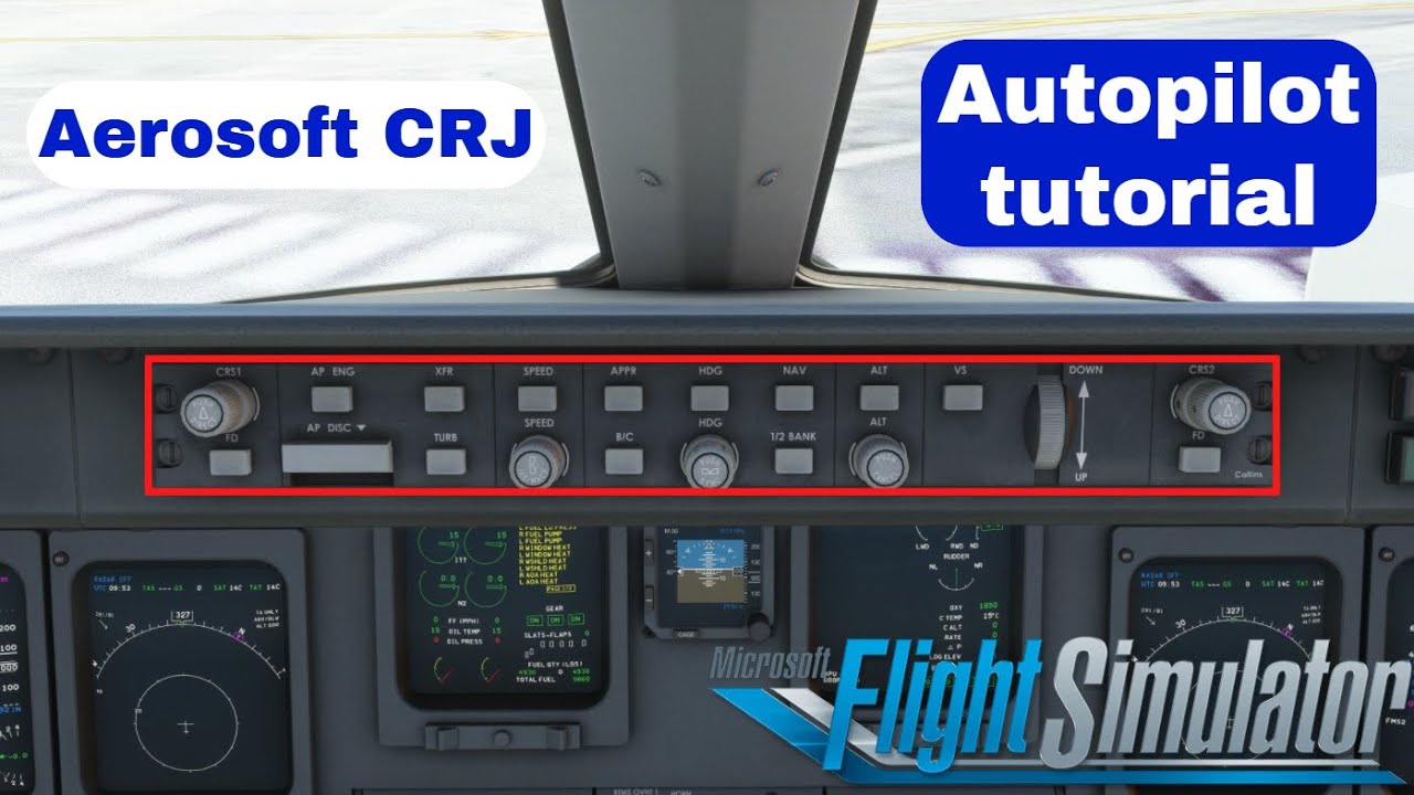 Учебное пособие по автопилоту Aerosoft CRJ || MFS2020 || Быстро и легко!