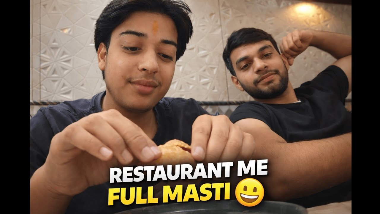 Restaurant mai full masti #vlog #daily vlog #vlogs #viral vlog #trending vlog 