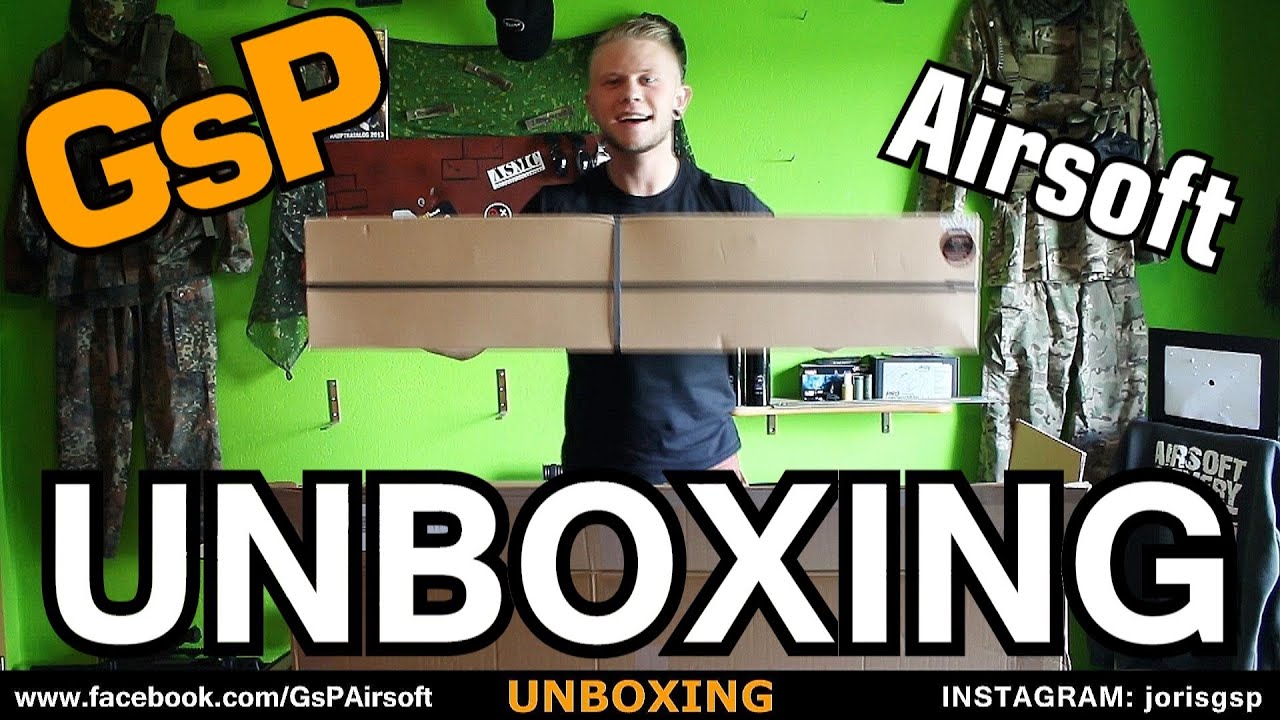 Airsoft UNBOXING (Sniperas.de) 502,00€ (GsP Airsoft) GERMAN