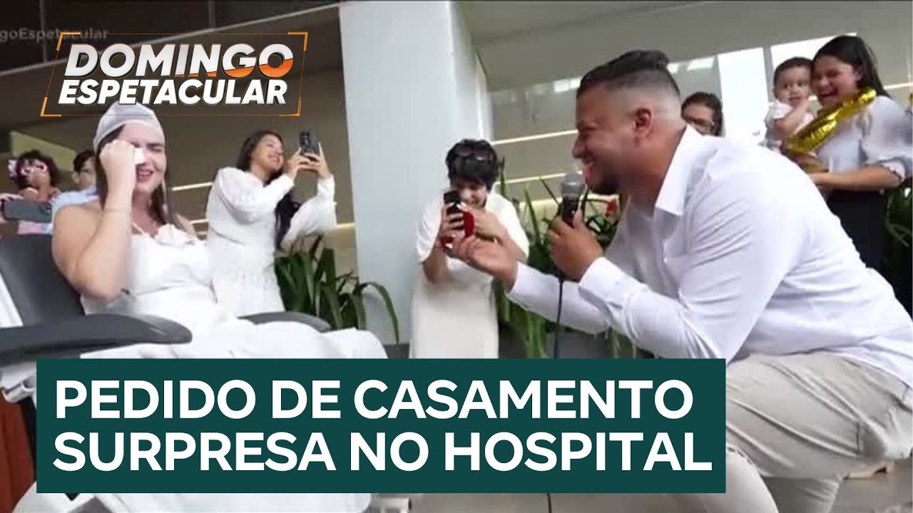 Paciente internada após AVC é surpreendida com pedido de casamento no hospital