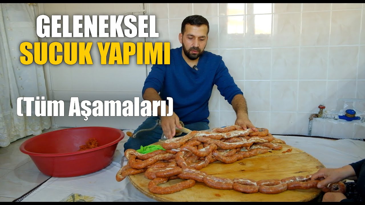 Annemle En Orijinalinden Kayseri Sucuğu Yaptık (Sucuk Nasıl Yapılır?)