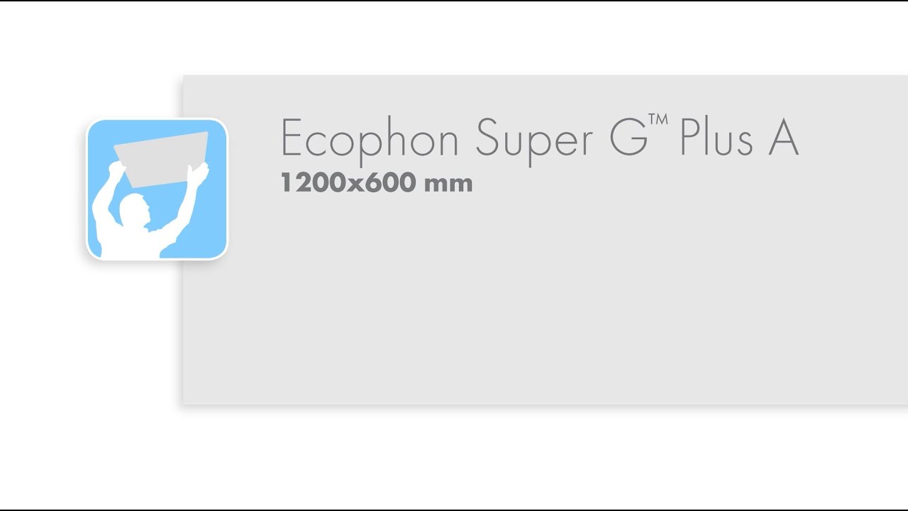 Ecophon Super G™ Plus A 1200x600 mm installation