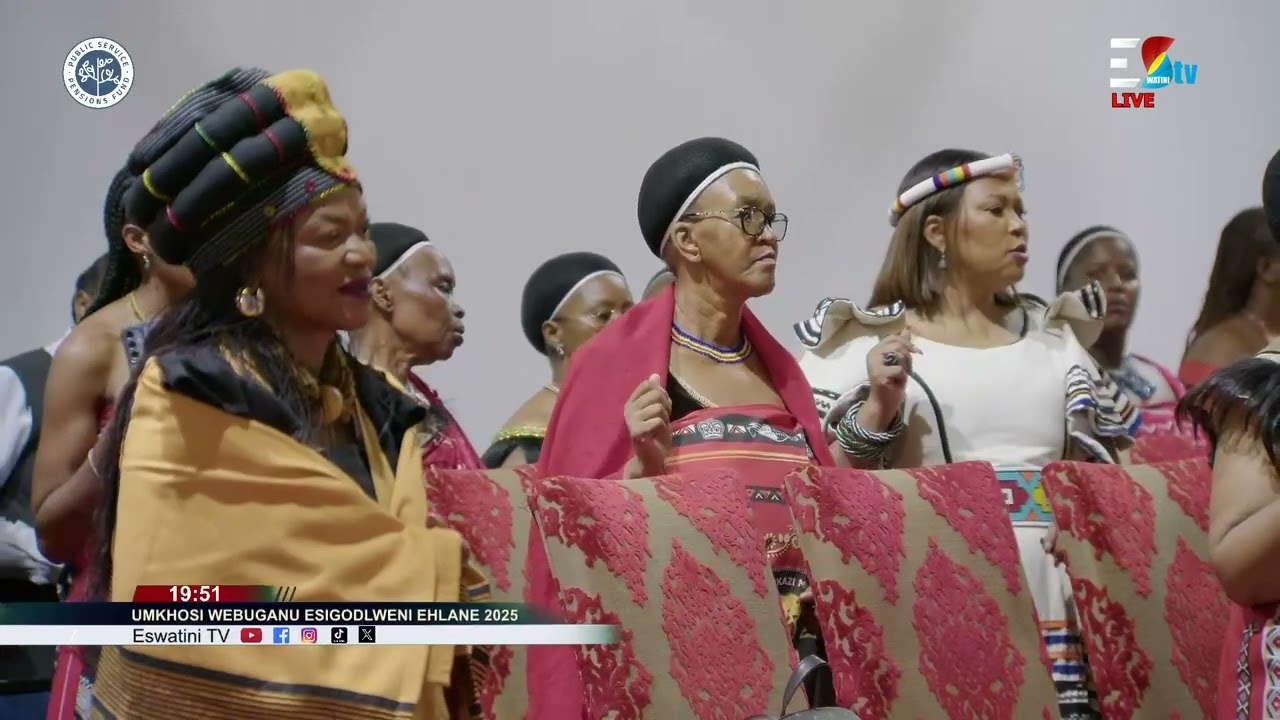 Lutsango singing Njiloni at Hlane Royal Residence