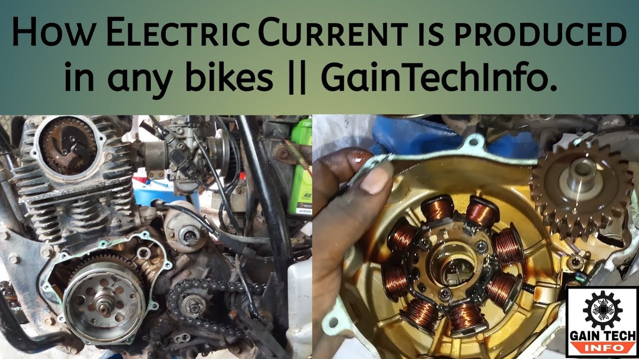How electric current is produced in bikes ||GainTechInfo.