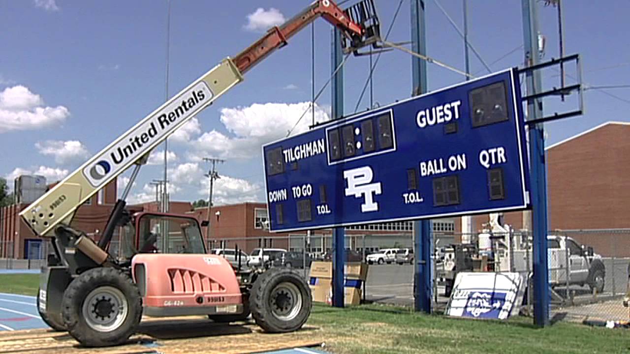Varsity Outdoor Scoreboard Installation