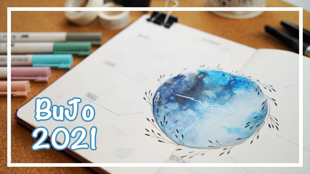 Bullet Journal 2021 | Výroba vlastního diáře 2021 | DIY
