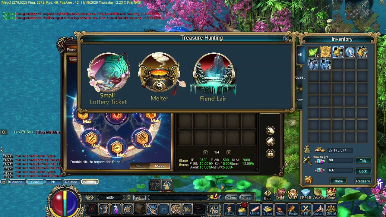 Conquer Online Melt Yellow Runes :D
