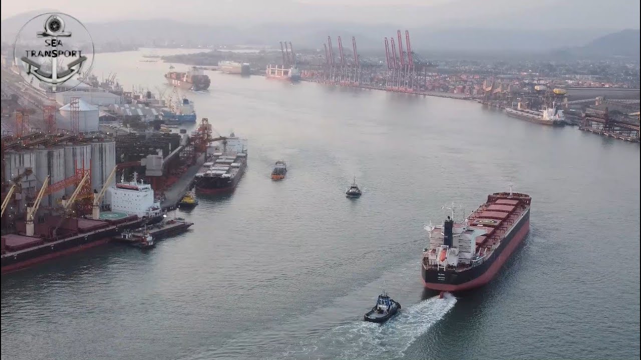 SHIPSPOTTING SANTOS PORT, DRONE FOOTAGE  #246