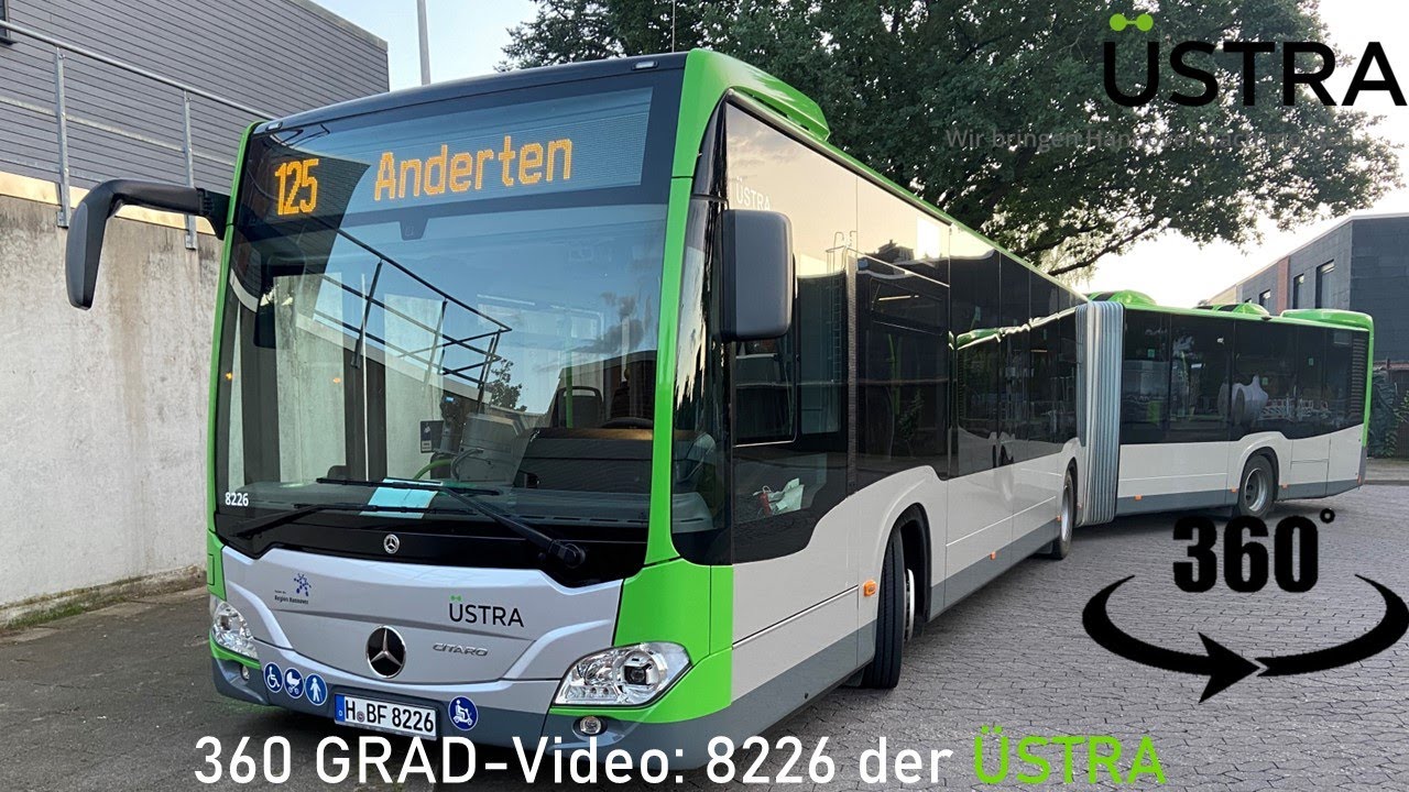 Willkommen zu unserer 360-Grad-Innenansicht vom ÜSTRA-Bus 8226!