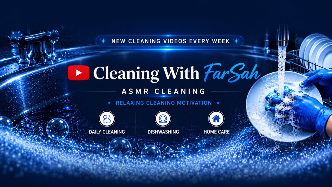 Relaxing Dish Washing After a Busy Day | FarSah Clean Queen #cleaning #cleanwithme #dishwashing