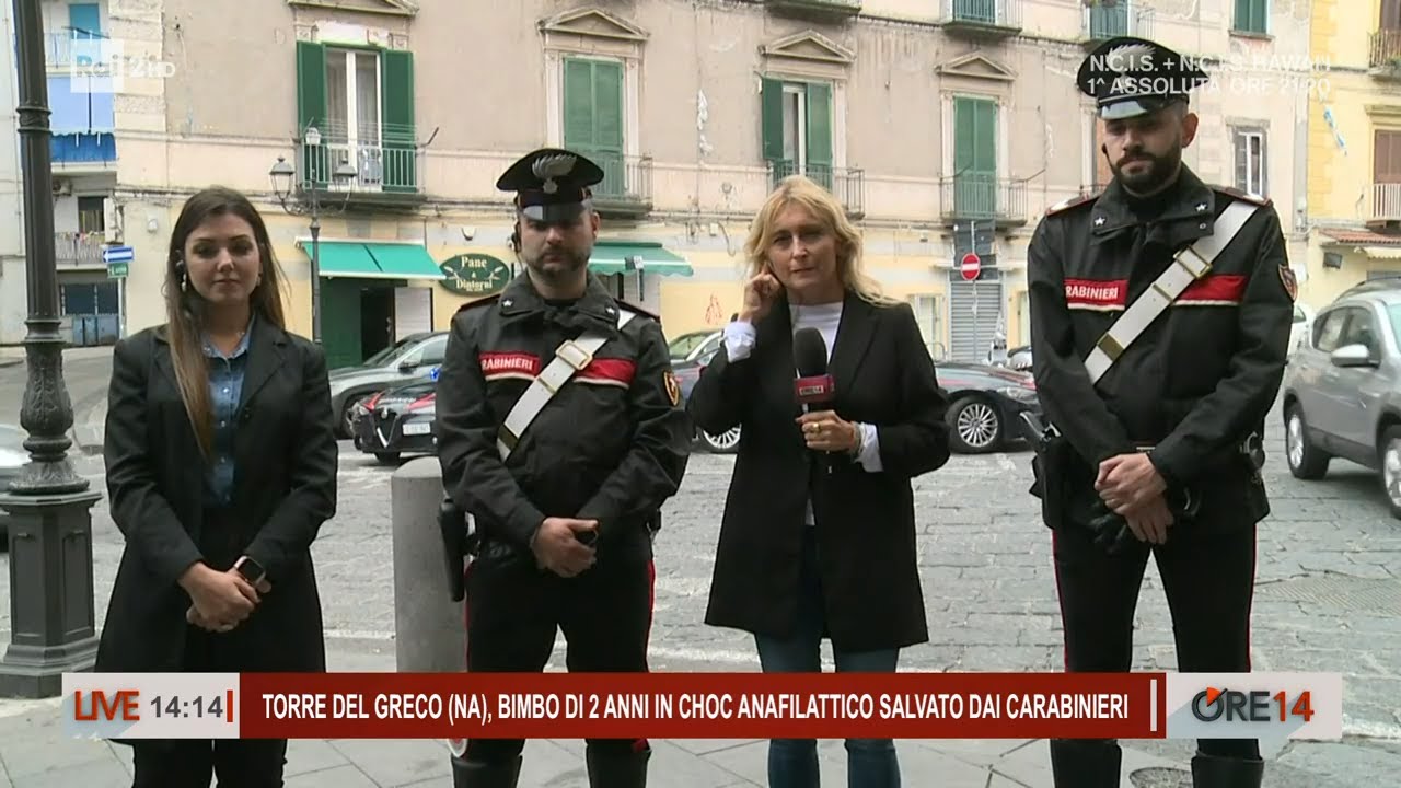 Bimbo di due anni in shock anafilattico salvato dai carabinieri - Ore 14 del 27/10/2023
