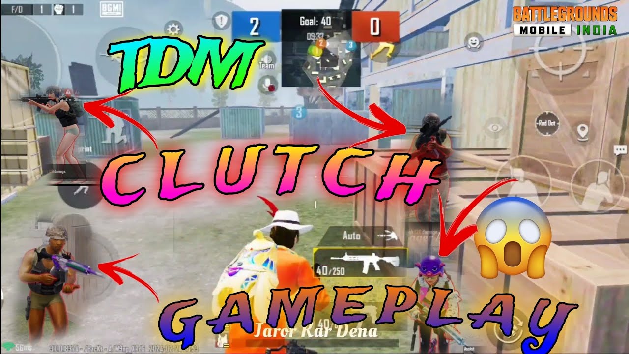 BGMI TDM CLUTCH GAMEPLAY 😈#battlegroundsmobileindia