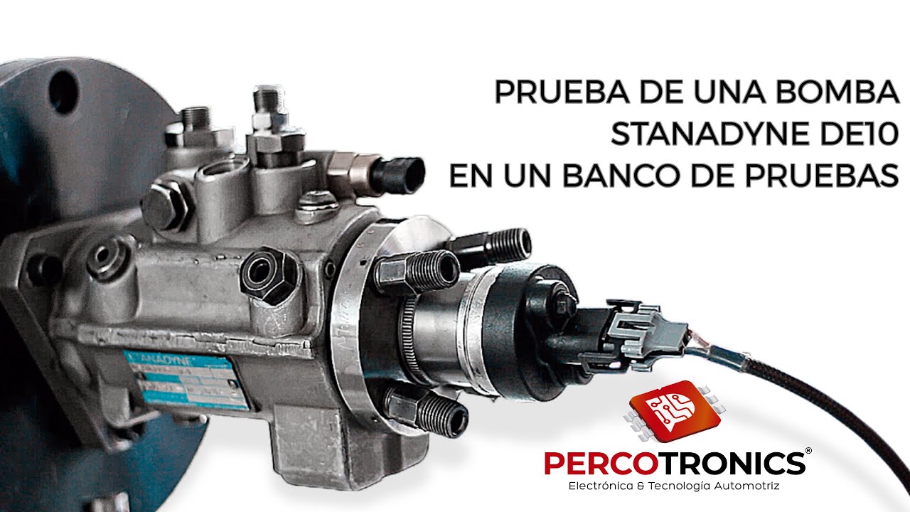 Prueba de Bomba STANADYNE (DE10) en el Banco de Pruebas
