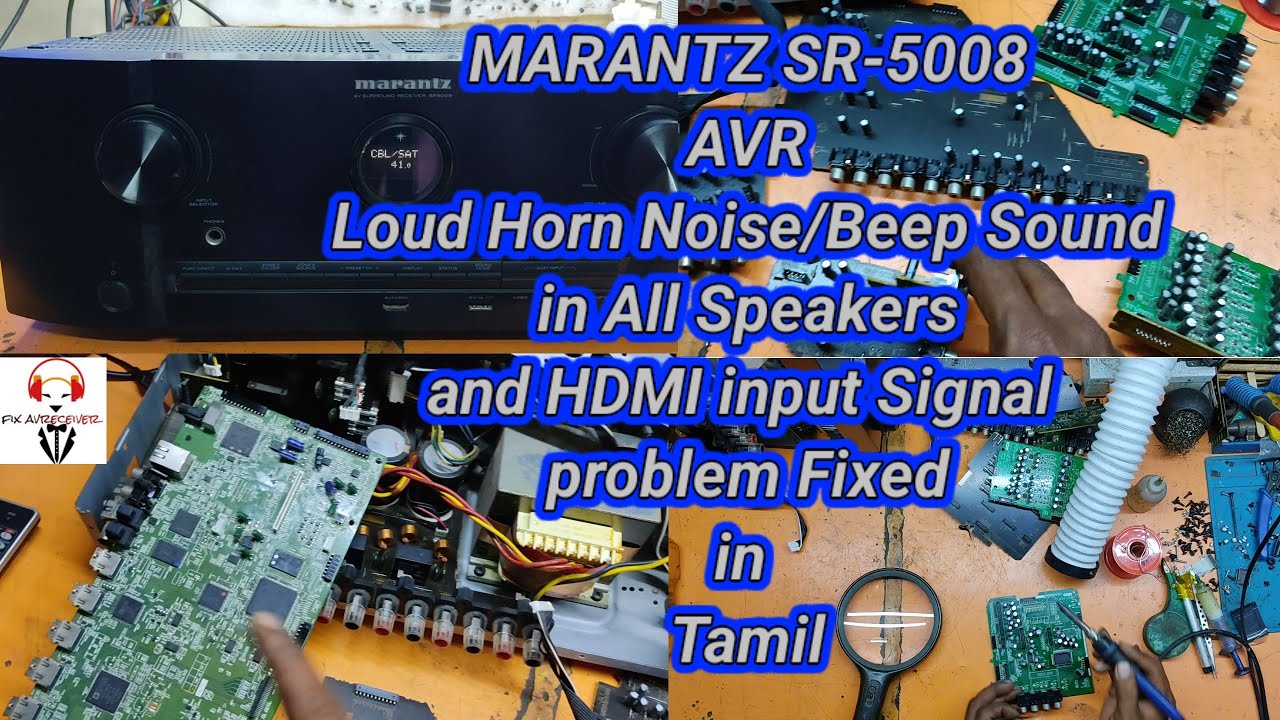 Marantz-SR-5008. Громкий звуковой сигнал/пип в динамиках и HDMI-входе. Исправлена ​​проблема на т...