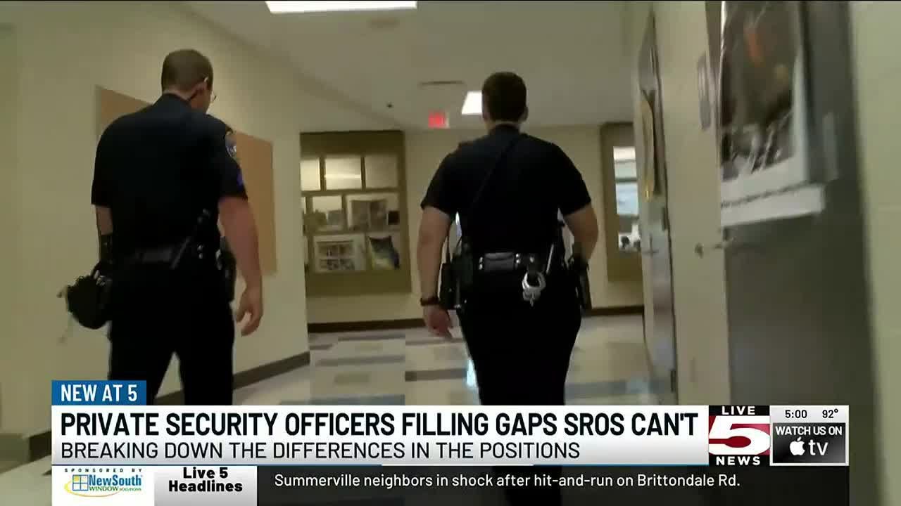 VIDEO: Private security officers hired by district serve different role than SROs