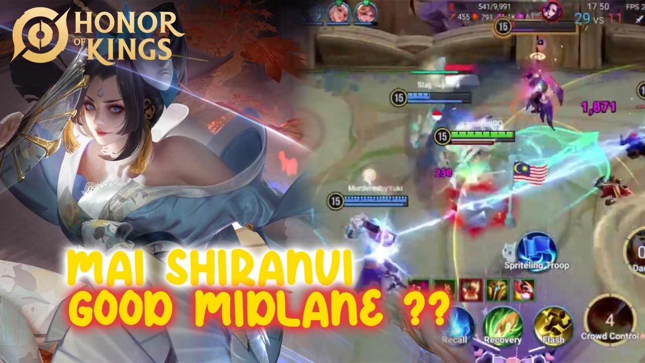 mai shiranui is good midlane ? - honor of kings
