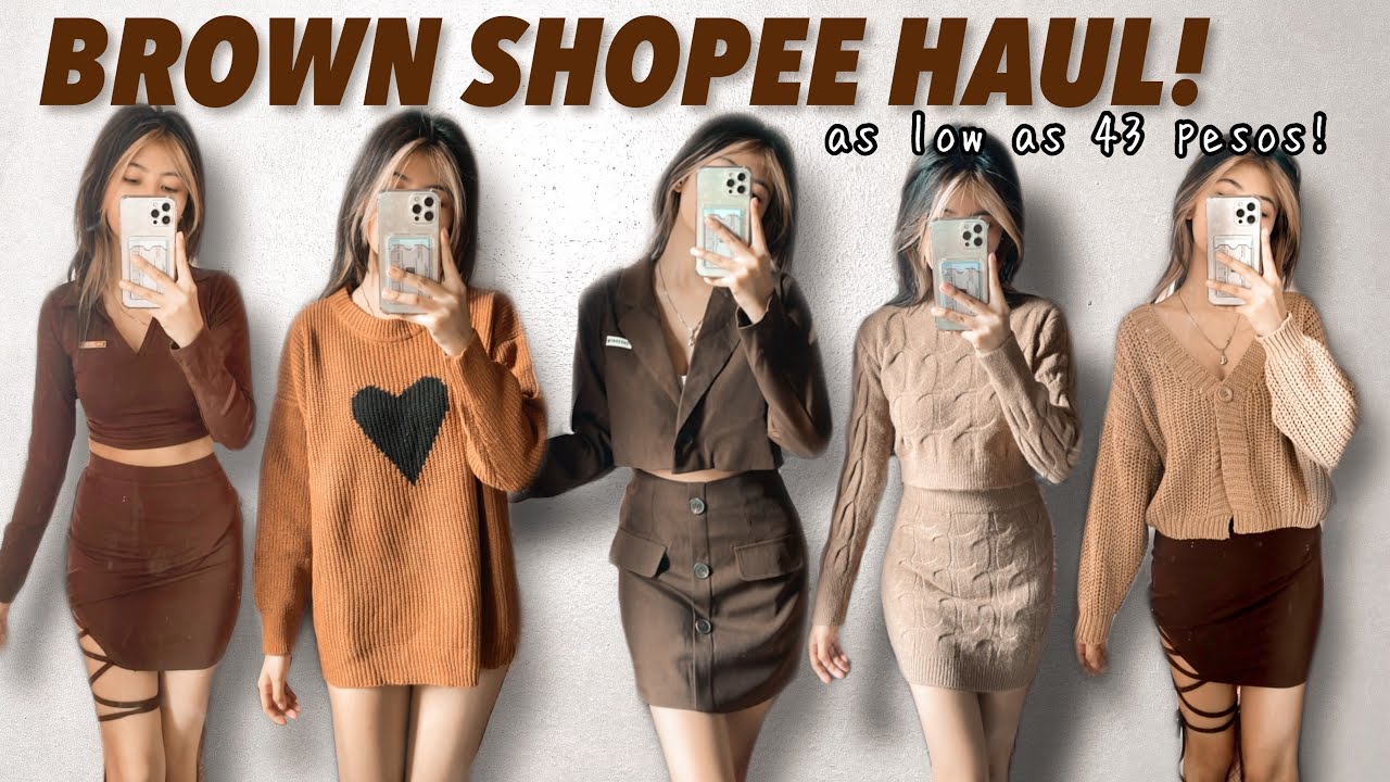 BROWN SHOPEE HAUL! (as low as 43 pesos) | Shaina Denniz