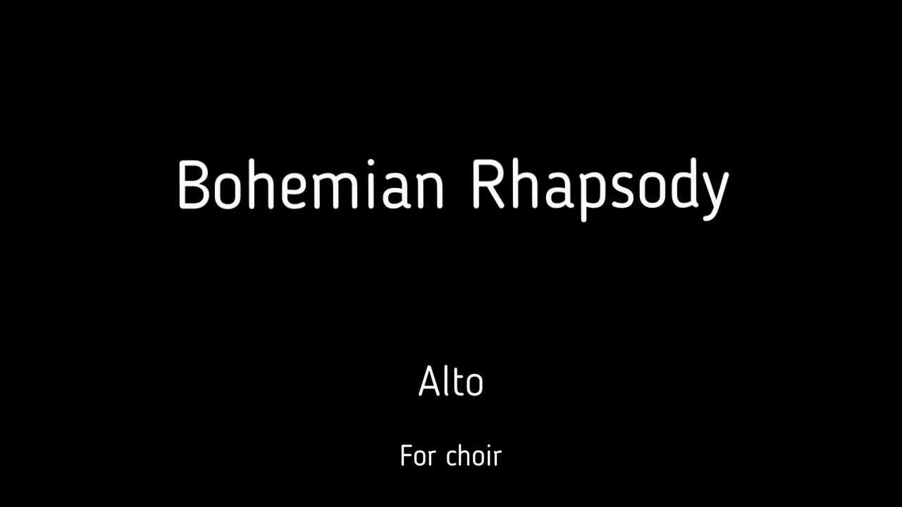 Choir/chór Freddie Mercury - Bohemian Rhapsody - Alto + score