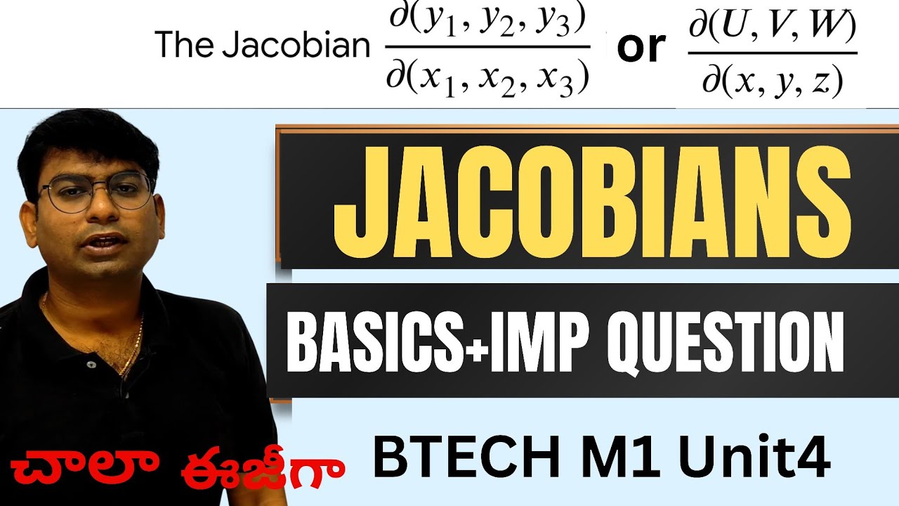 jacobian|multivariable calculus|basics|introduction|btech 