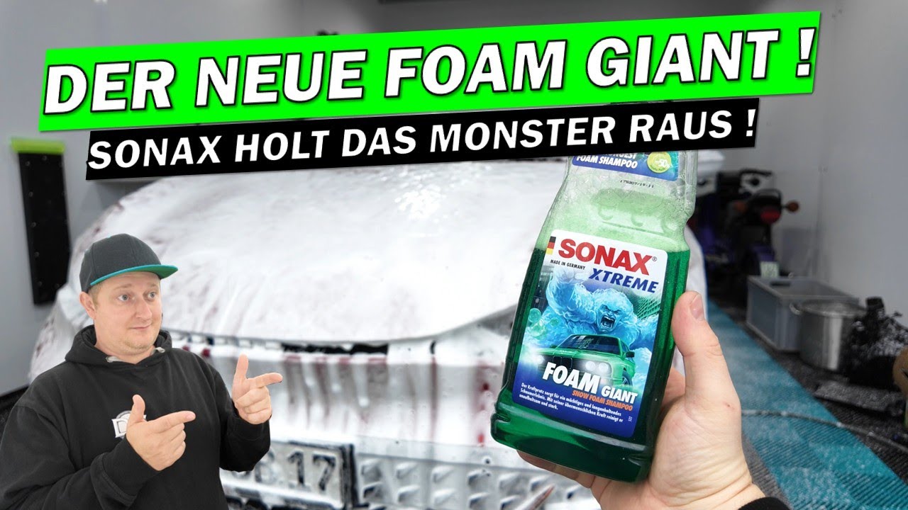 GIGANTISCHER SCHAUM! Der SONAX Foam Giant verdient diesen Namen wirklich! Snowfoam mit Apfelduft