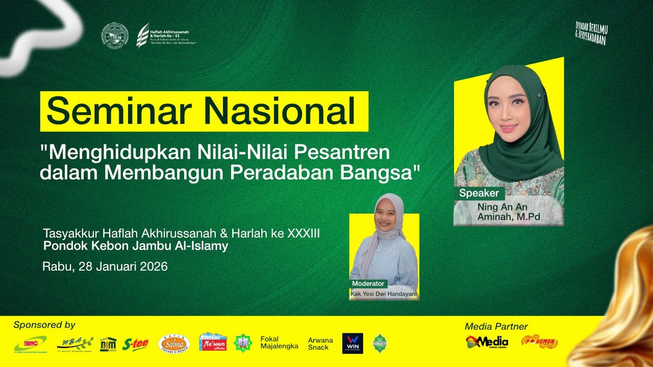 🔴 [LIVE] SEMINAR NASIONAL PERADABAN PESANTREN
