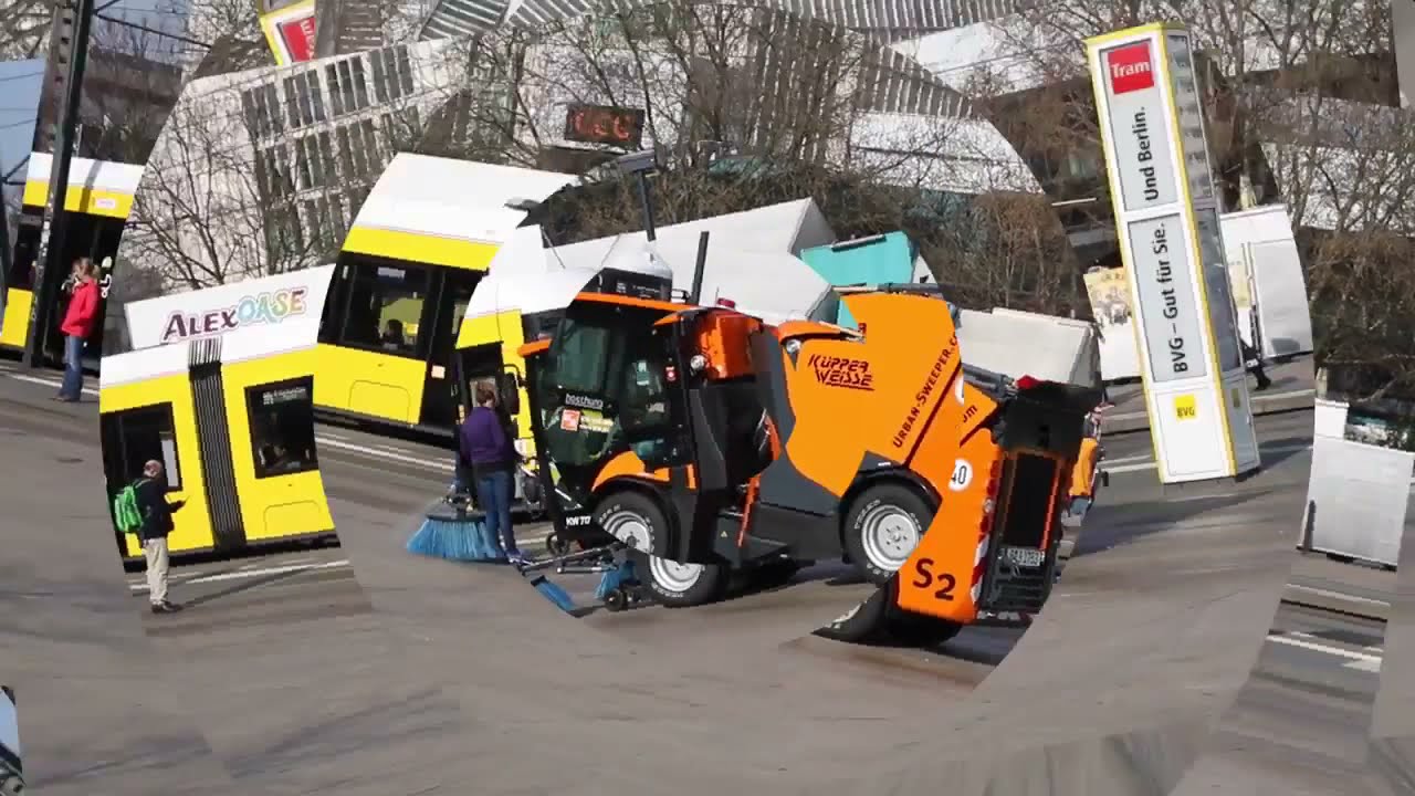 Sokak S&uuml;p&uuml;r&uuml;c&uuml;l&uuml; Dizel Meydan Yıkama Aracı Boschung S2 Urban Sweeper