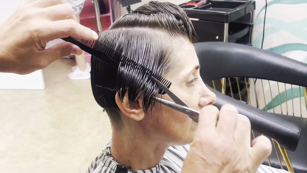 AMAZING HAIRCUT - BOB TO SHORT UNDERCUT PIXIE CUT