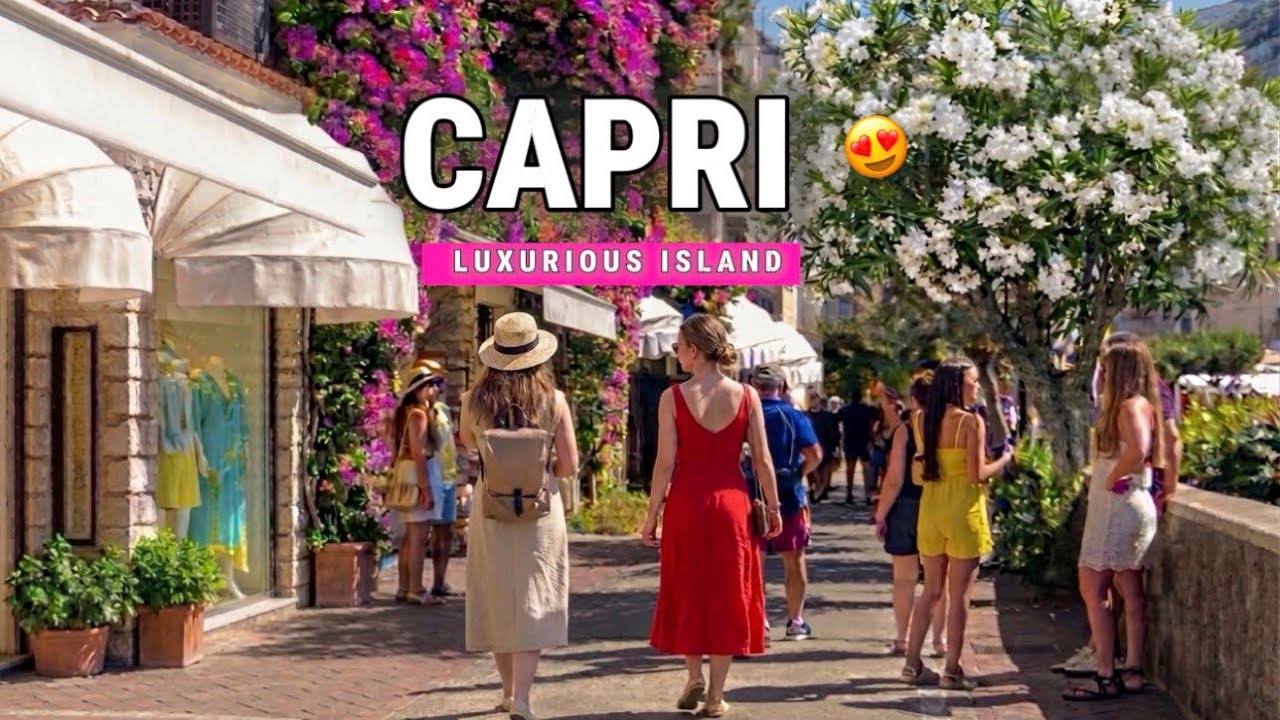 Италия 🇮🇹 &ndash; Капри, самый элегантный роскошный остров мира | Пеший тур 4K 😍