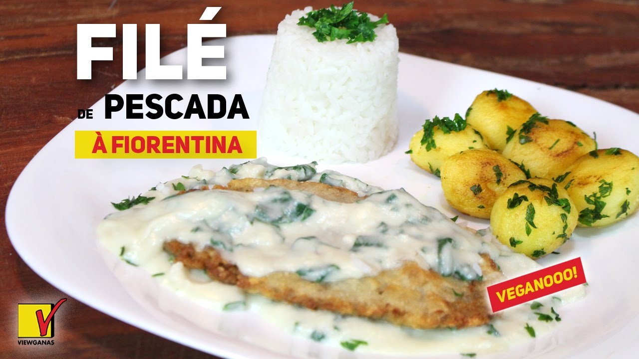 FILÉ DE PESCADA À FIORENTINA | VEGANO | ESPECIAL DE PÁSCOA | VIEWGANAS
