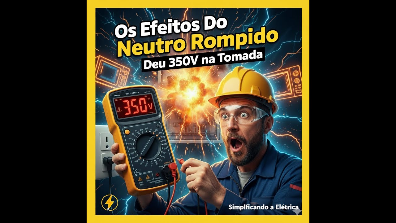 Como identificar o NEUTRO ROMPIDO na instalação elétrica? - Quais os perigos?