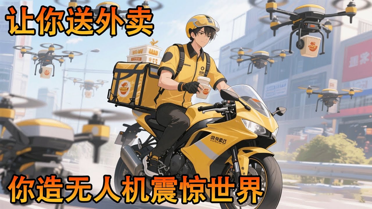 你只是送个外卖居然惊得军区首领全部严阵以待，所有空域封锁，只因你送外卖的时间，你的女儿拿出了你设计的蜂巢无人机给路人展示#小说 #热血 #战斗 #冒险