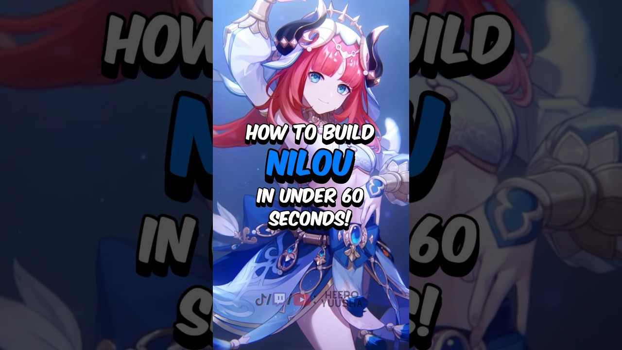 BEST NILOU BUILD - How to Build Nilou in 60 Seconds #genshinimpact #genshin #hoyoverse