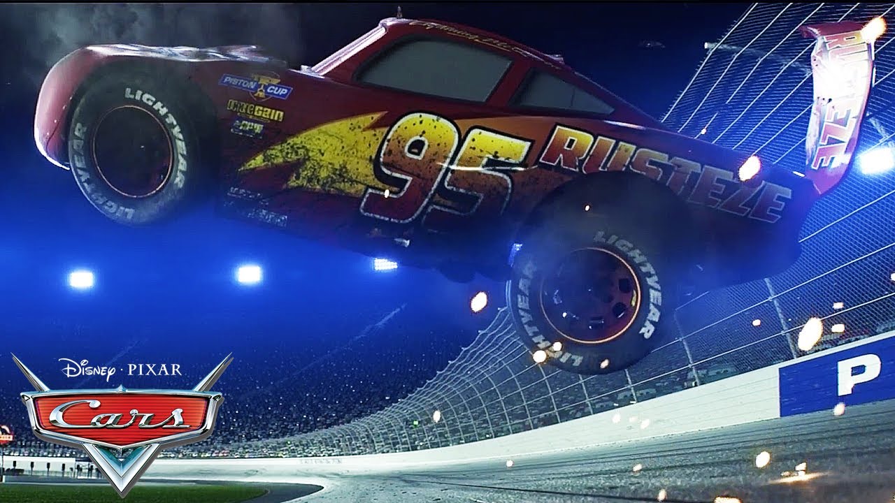 Lightning McQueen's Big Crash | Pixar Cars | @disneyjr