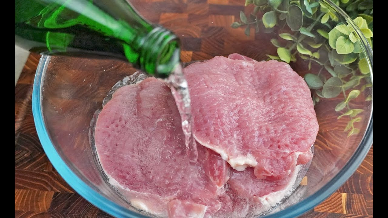 Даже самый сухой кусок свинины получится мягким и сочным! Маринад с минеральной водой