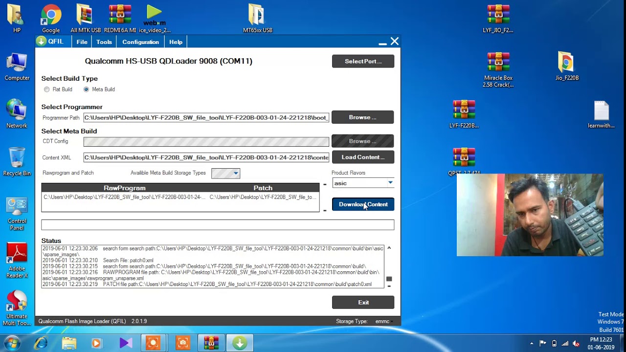 How To Flash Jio F220B Using QFIL / QPST Tool   / Unbrick & Unlock Jio F220B