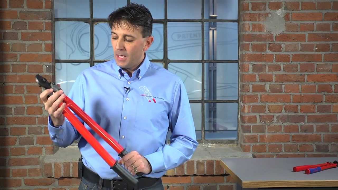 Sortiment kleští pro stříhání drátěných lan